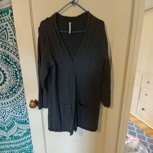 Dark gray caridgan
